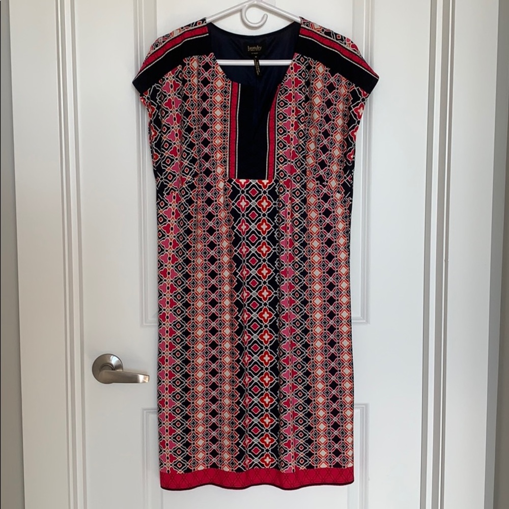 Laundry Los Angeles Cap Sleeve Shift Dress Medium